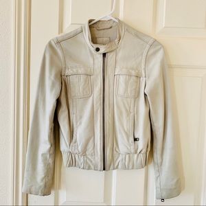 Cream Moto Jacket from GAP